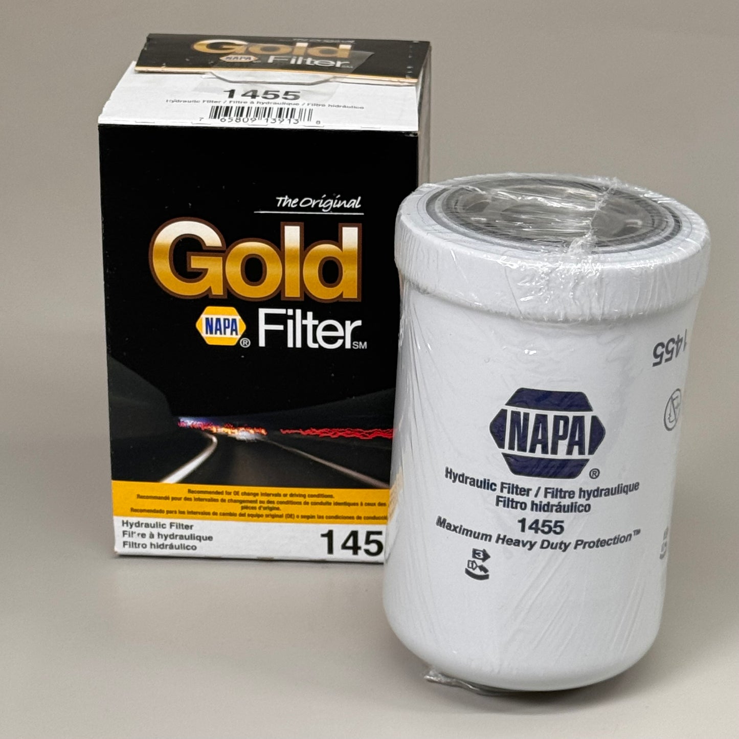 NAPA Original Gold Filter Industrial Hydraulic Filter Mircoglass 1-3/8" 1455