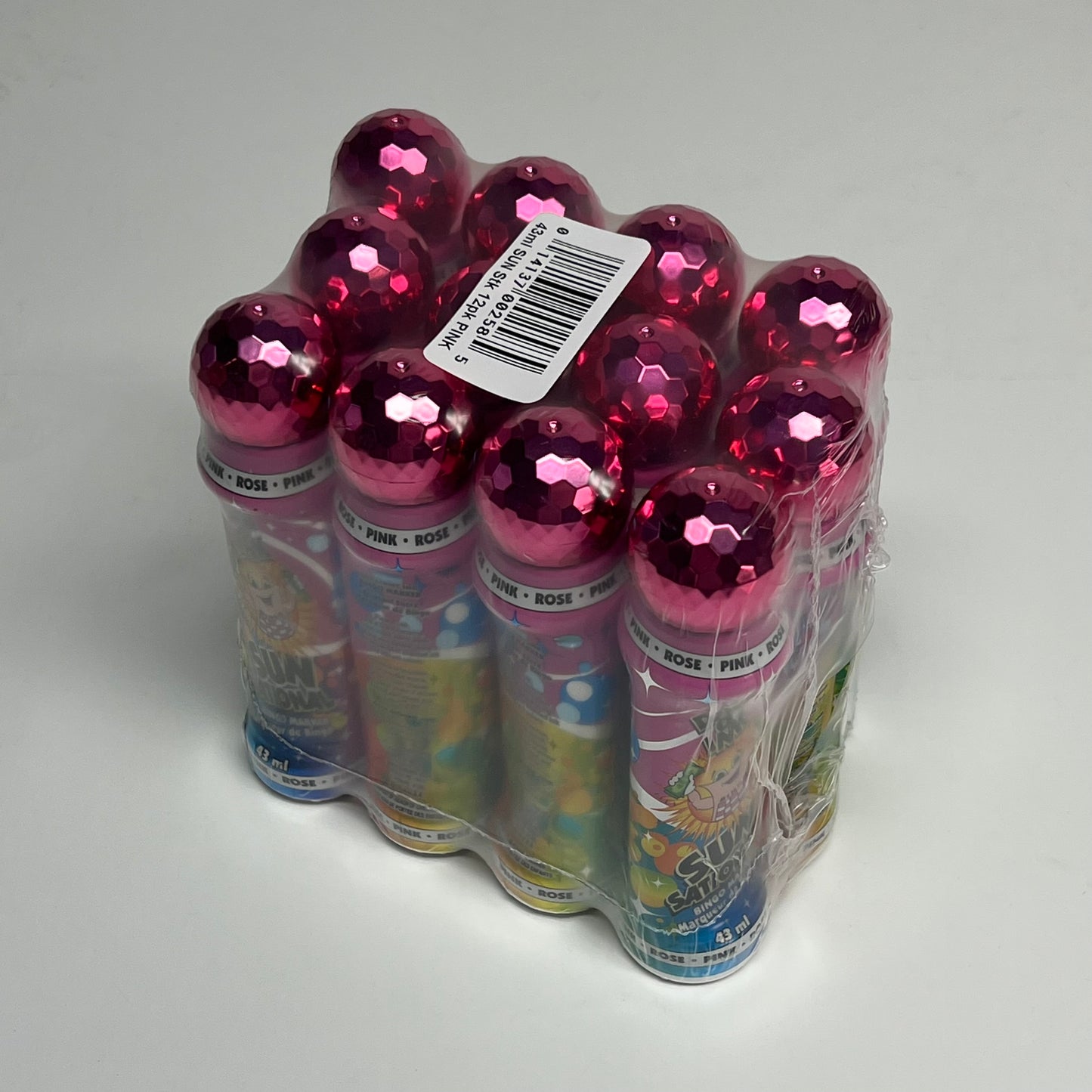 DAB O INK (12 PACK) Sunsational Bingo Marker Bright Ink 43ml/1.4 oz Pink C26