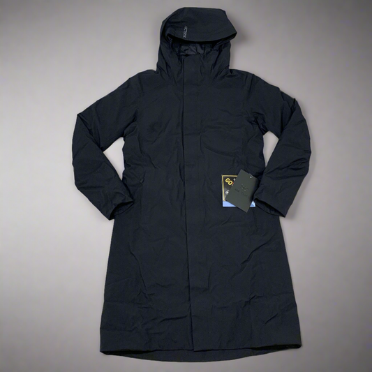 ARC’TERYX Goose Down GORE-TEX Long Patera Parka Coat Women's Sz L Black 29652