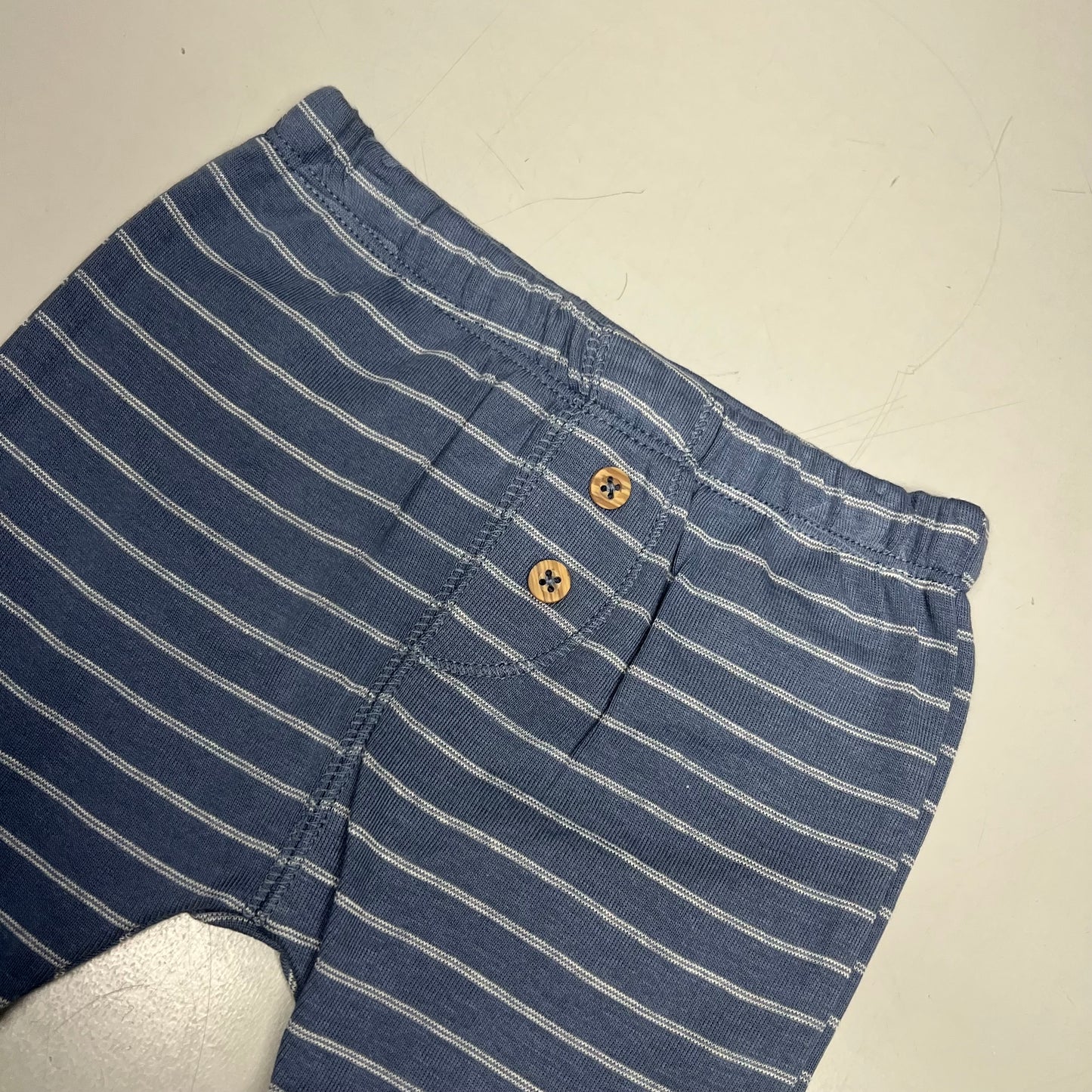 CARTERS (SET OF 2) Pull-On 100% Cotton Pants Baby Boy's Sz 12M Blue 1S99510