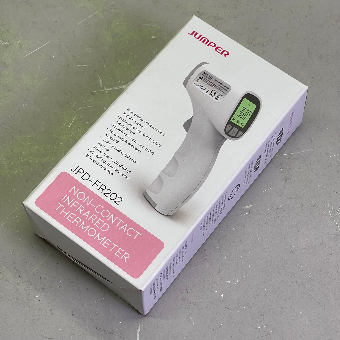 JUMPER Non-Contact Infrared Thermometer For Humans & Objects *USA SELLER* JPD-FR202