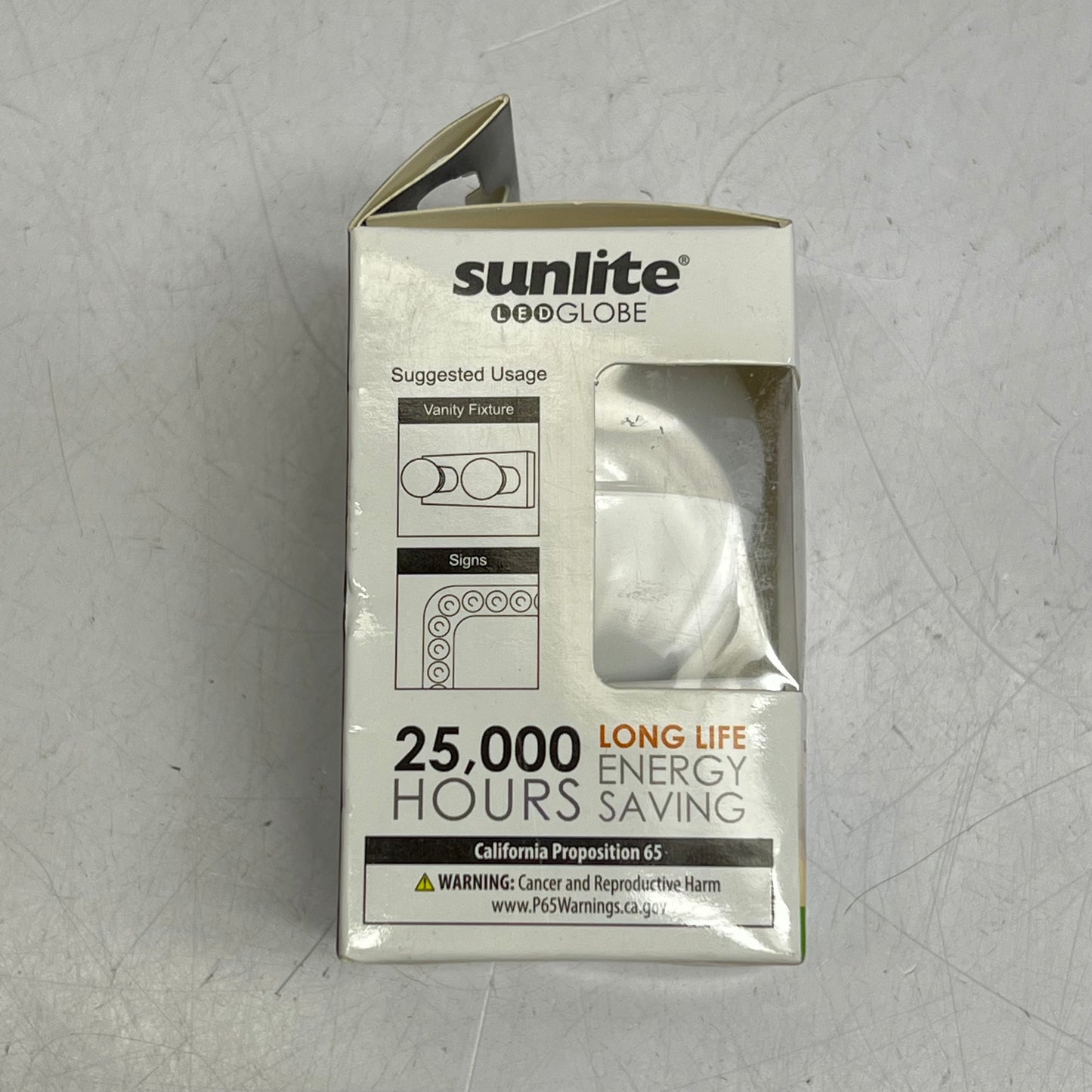 SUNLITE (4 PACK) Dimmable Led Candelabra Base G16.5 E12 Warm White 80651