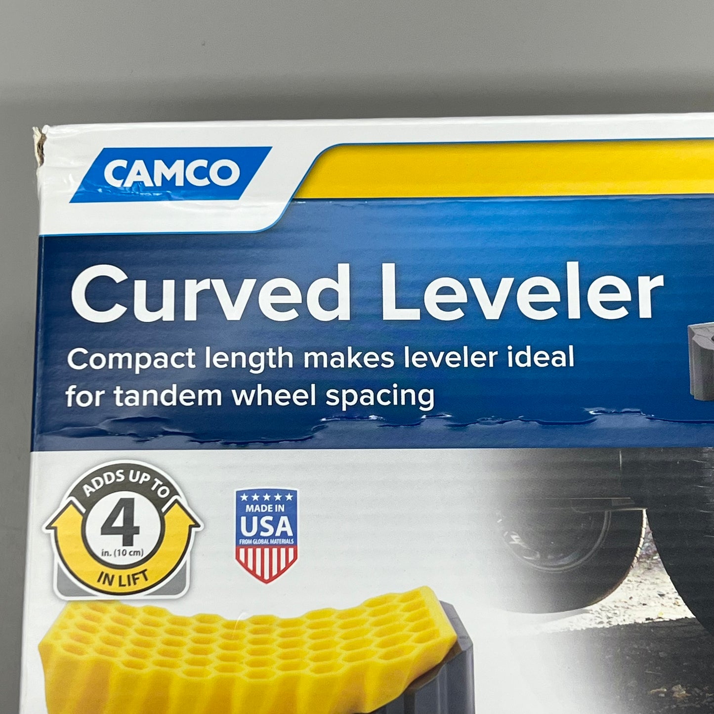 CAMCO Curved Leveler and Chock Rubber Honeycomb Adds up to 4" in Length 44423