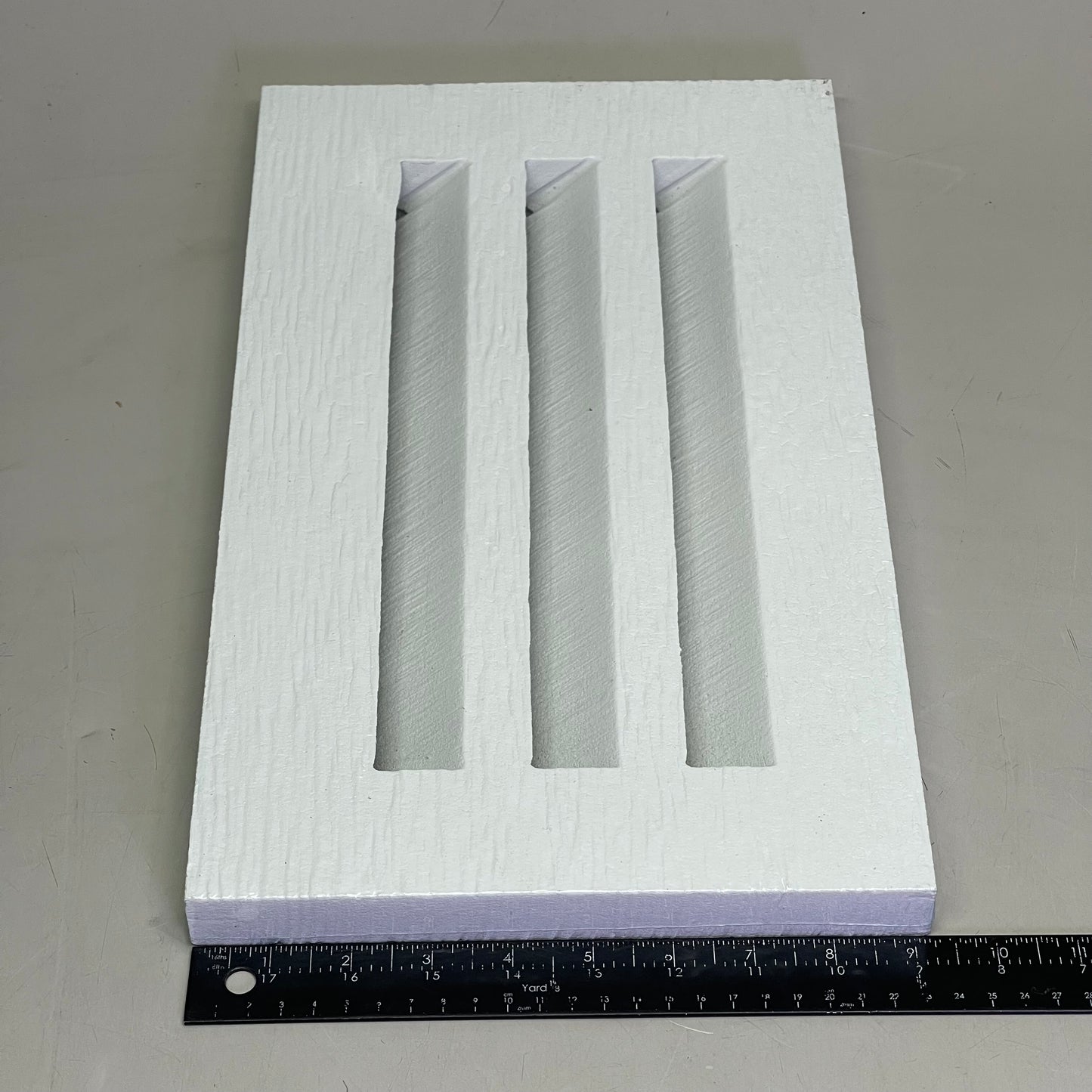 PORTLANDPRODUCTS (10 PACK) Rustic House Vent O/D 9.25" x 16" with 1" x 12" Slots Arctic White AWR408HV