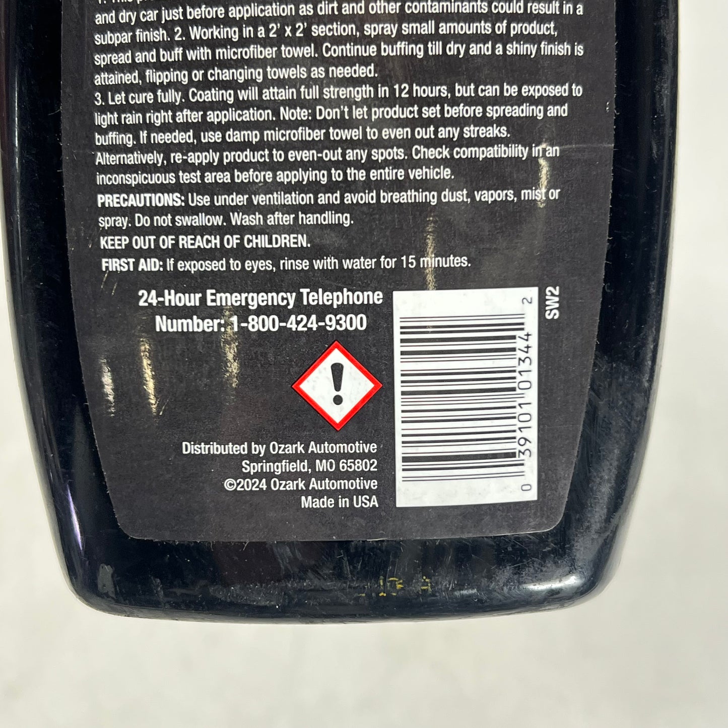 ZA@ PRO X ONE (3 PACK) Ceramic Spray Wax Enhance Shine & Protection 17 Fl Oz SW2 (As-Is, Damaged Bottles)