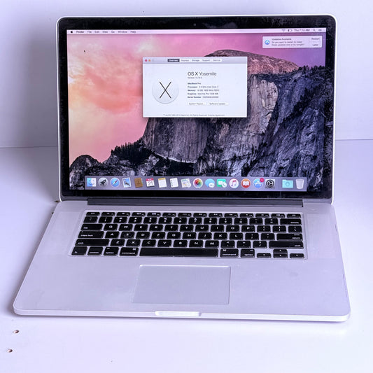 APPLE 16GB Memory Laptop MacBook Pro 15.4" Charger Not Included (Pre-Owned)