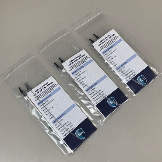 ZA@ FESTA RADON (3 PACK) U-Tube Radon System Manometer 5.5" Green