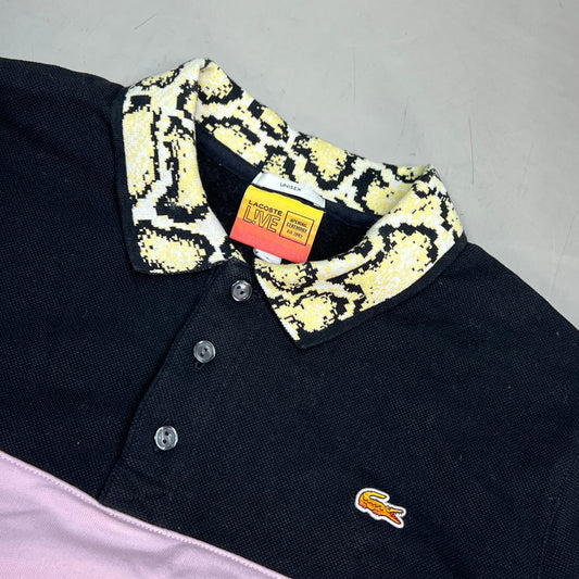 LACOSTE × OPENING CEREMONY 2002 Pull Over Sweatshirt Men's Sz L Pink/Black