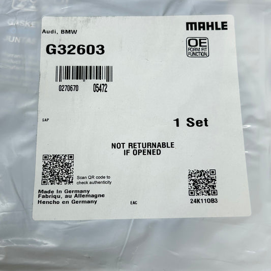 MAHLE Turbocharger Gasket Replacement Part For Audi G32603
