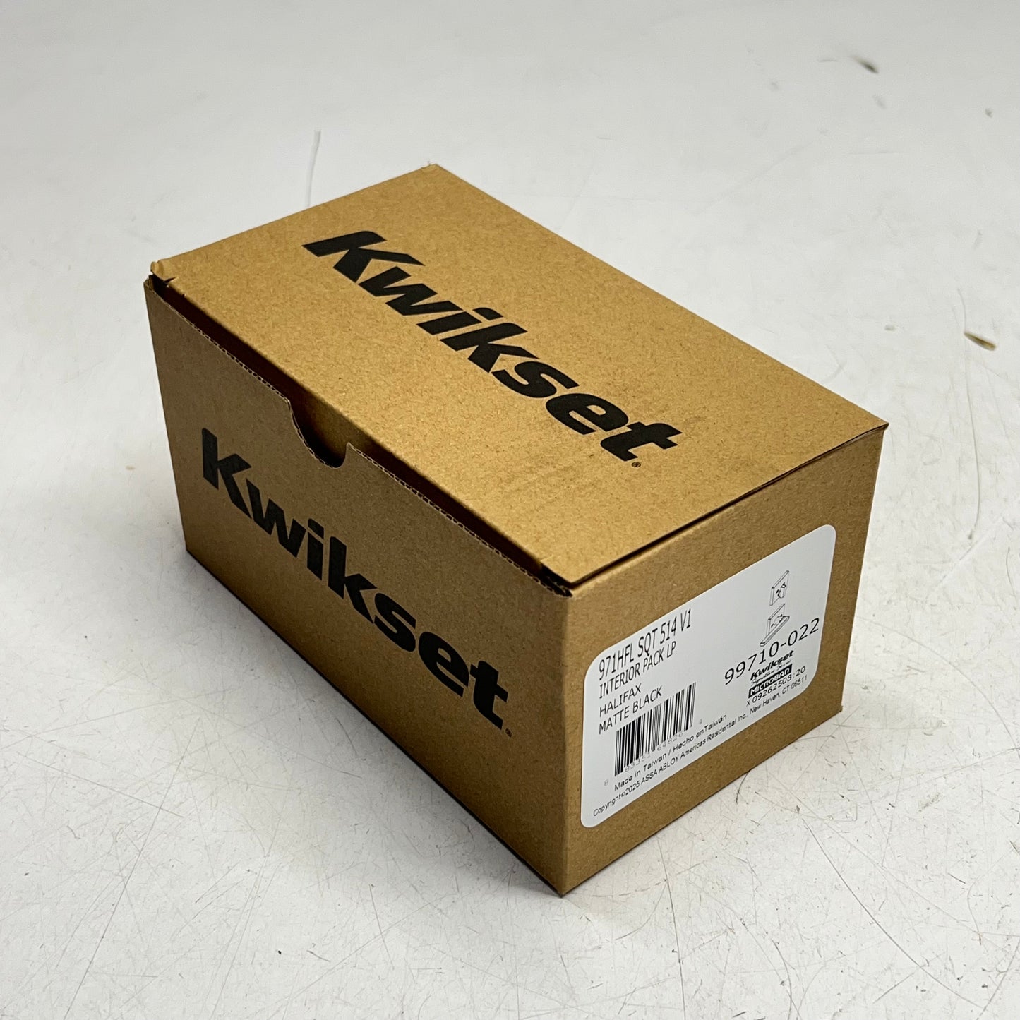 KWIKSET Halifax Deadbolt Designer Style Interior Pack  Matte Black 99710-022