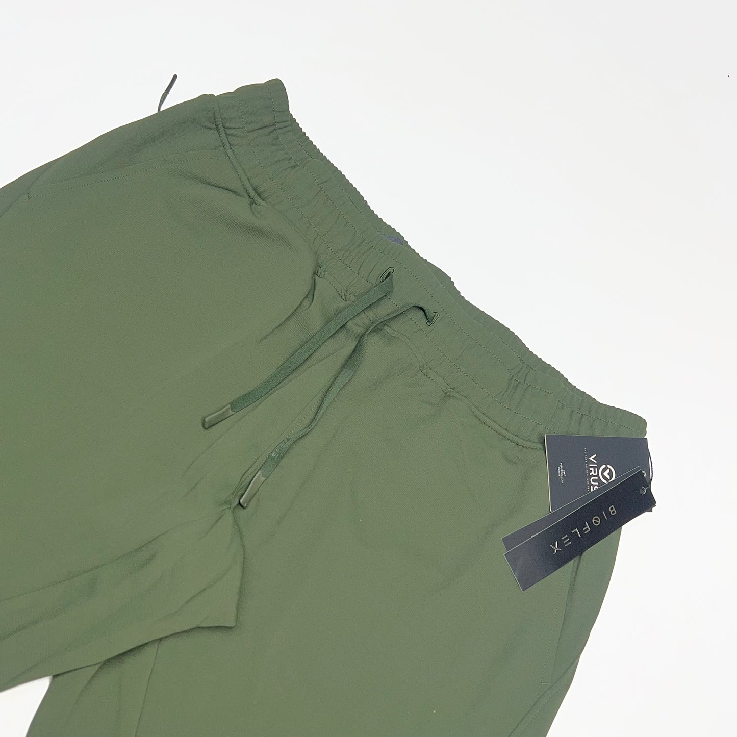 ICONX Drawstring Joggers Biofleece Construction Men's Sz L Evergreen/Black