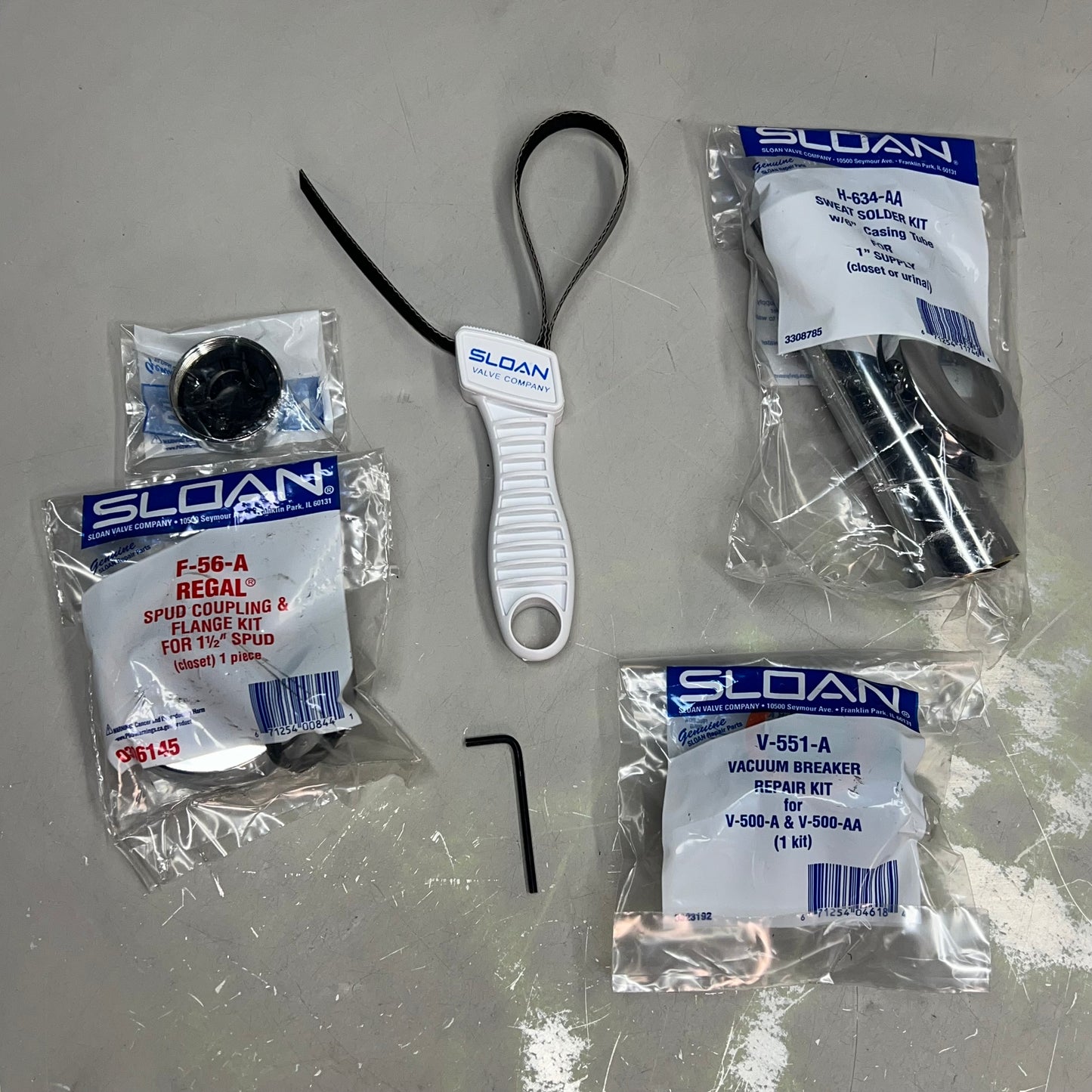 SLOAN OPTIMA PLUS Battery Powered Sensor Activated Flushometer Chrome 8111-1.28