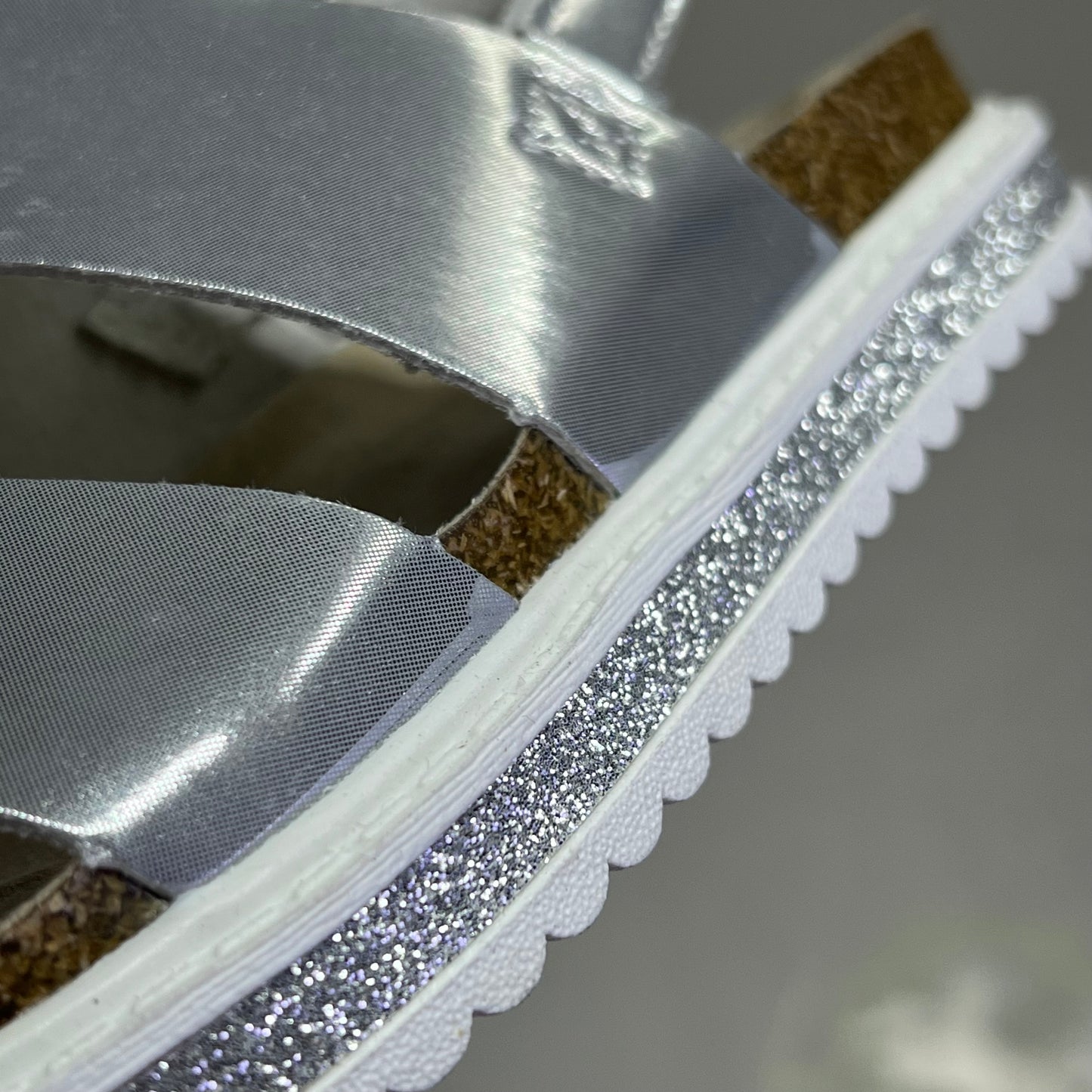 CARTER'S Carlyle Toddlers Back Strap Sandal Girl's Sz 12 Silver CS21Y01B