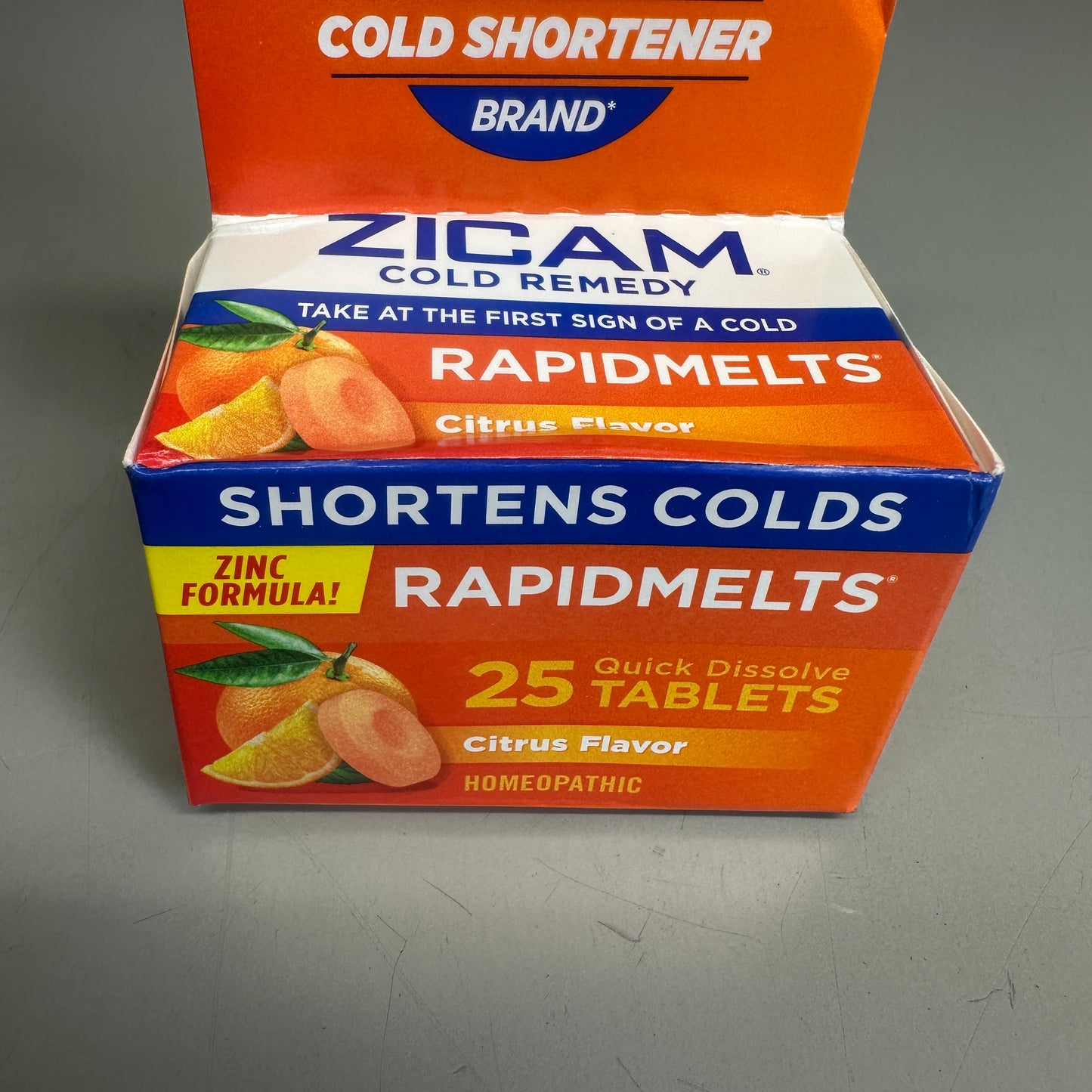 ZICAM Cold Remedy RapidMelts 25 Tablets Citrus Zinc Formula