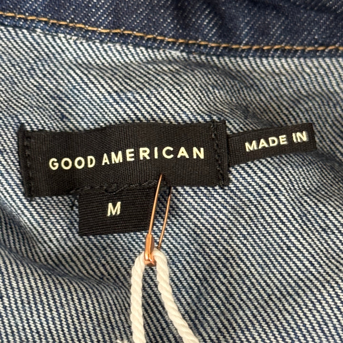 GOOD AMERICAN Oversize Jean Jacket Medium Indigo716 GFD028