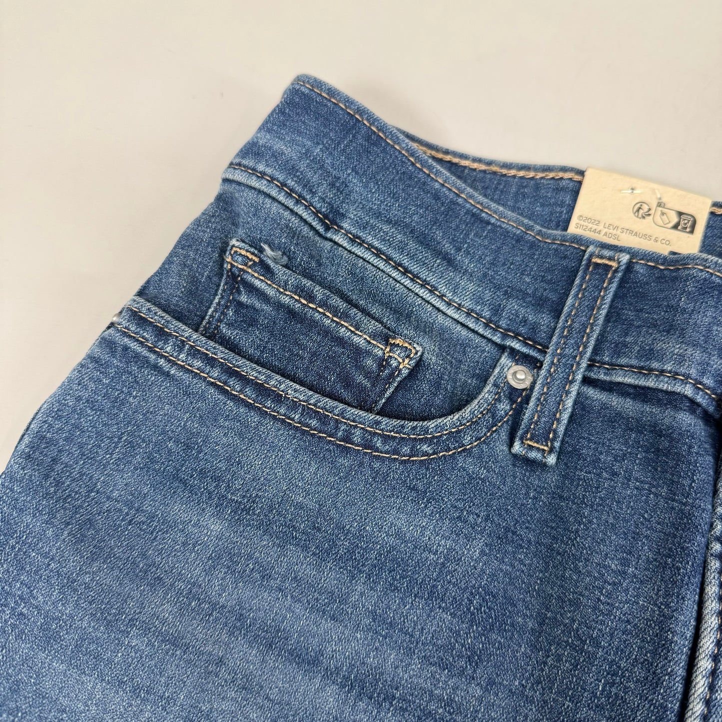 LEVI'S 311 Shaping Skinny Stellar Stretch Mid Rise Women's Sz 27x28 Lapis Gallop