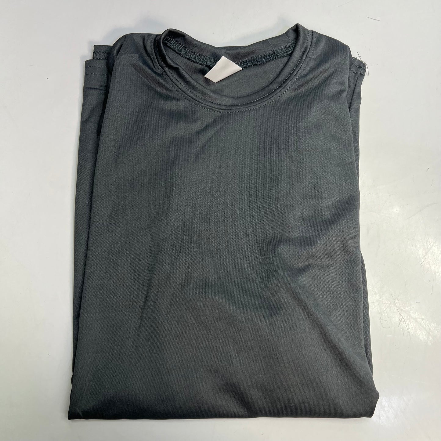 C2 SPORT (5 PACK) Moisture Wick Short Sleeve Work Shirts Youth Sz XL Grey