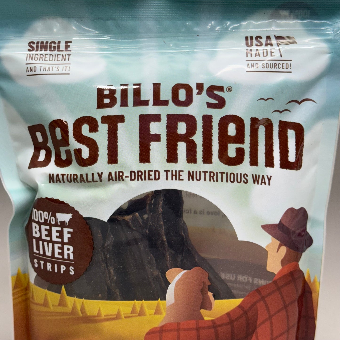 ZA@ BILLO’S BEST FRIEND (4 PACK) Beef Liver Strips 4 oz Each BB 10/24