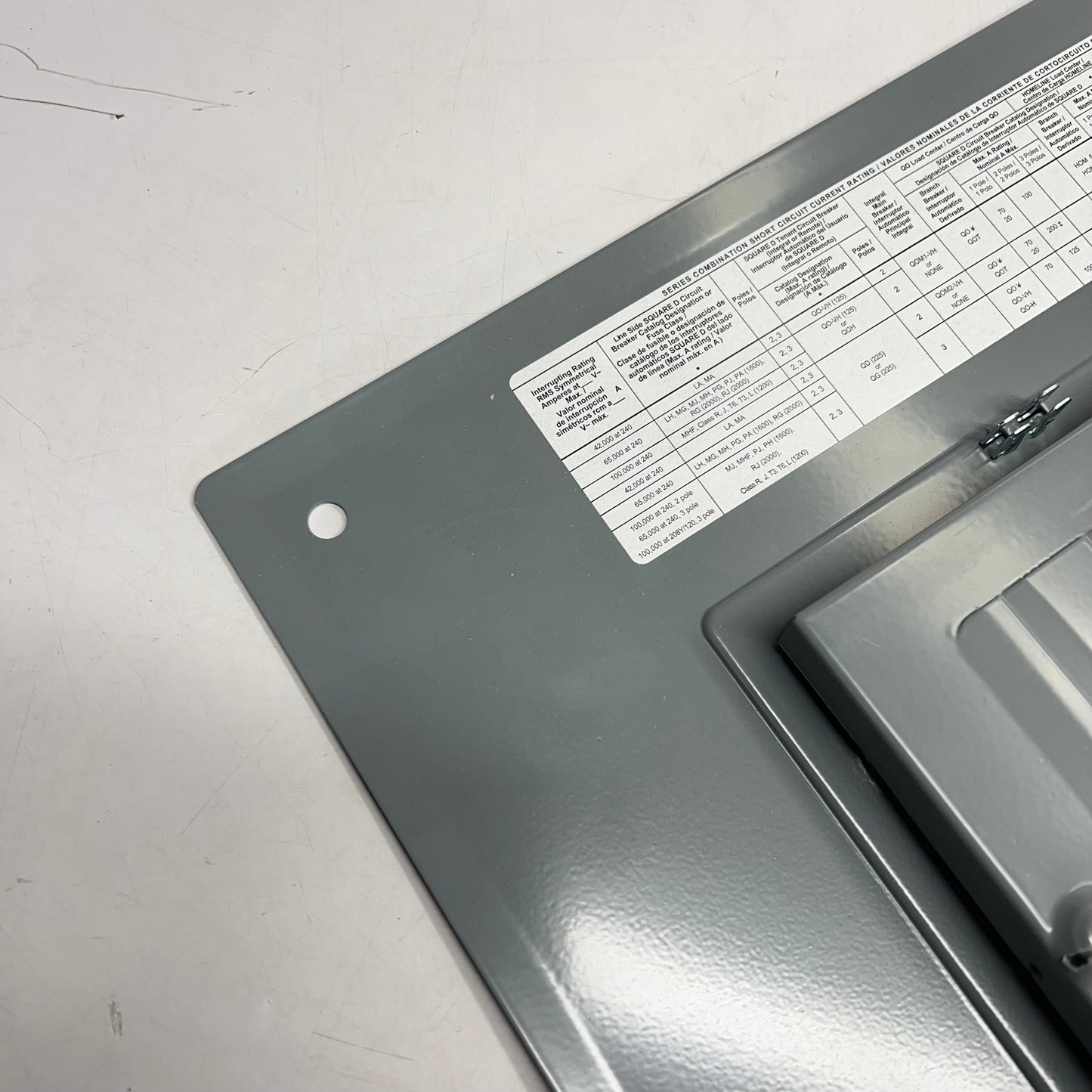 SCHNEIDER ELECTRIC Square D Cover Assey For 30 Space Load Center HOMC30UC