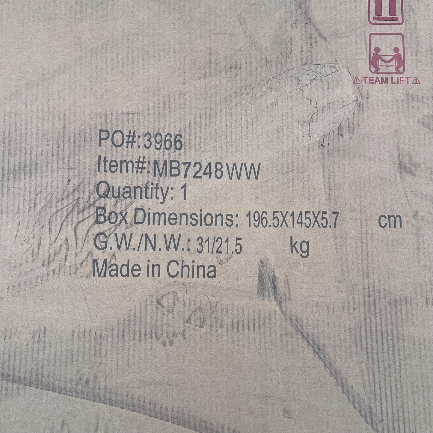 ZA@ Pallet of LUXOR Double Sided Mobile Magnetic Whiteboard 72”x48” MB7248WW (AS-IS) C