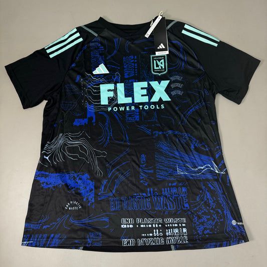 AEROREADY Los Angeles Football Club Jersey Women's Sz-XL Black/Blue IP4314 280