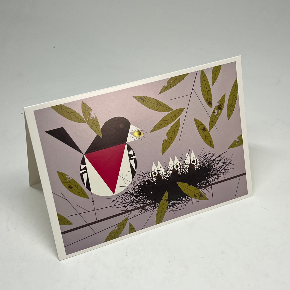POMEGRANATE (20 PACK) Charley Harper Nesting Instinct Notecards W/ Envelope 4x6"
