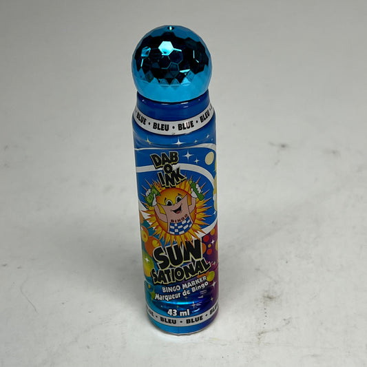 DAB O INK (12 PACK) Sunsational Bingo Marker Bright Ink  43ml/1.4 oz  Blue C26