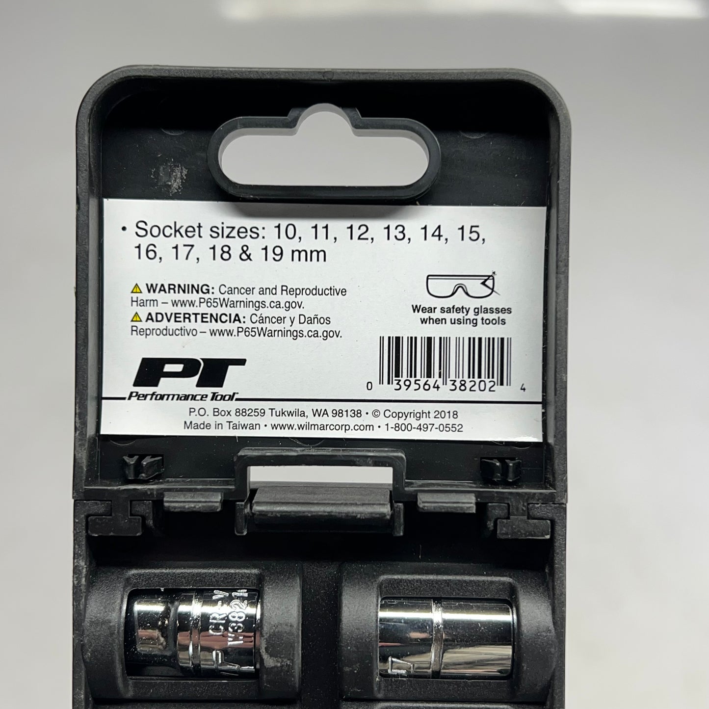 PERFORMANCE TOOL (10 PIECE SET) Metric Socket Set  3/8" 10-19 mm Chrome W38202