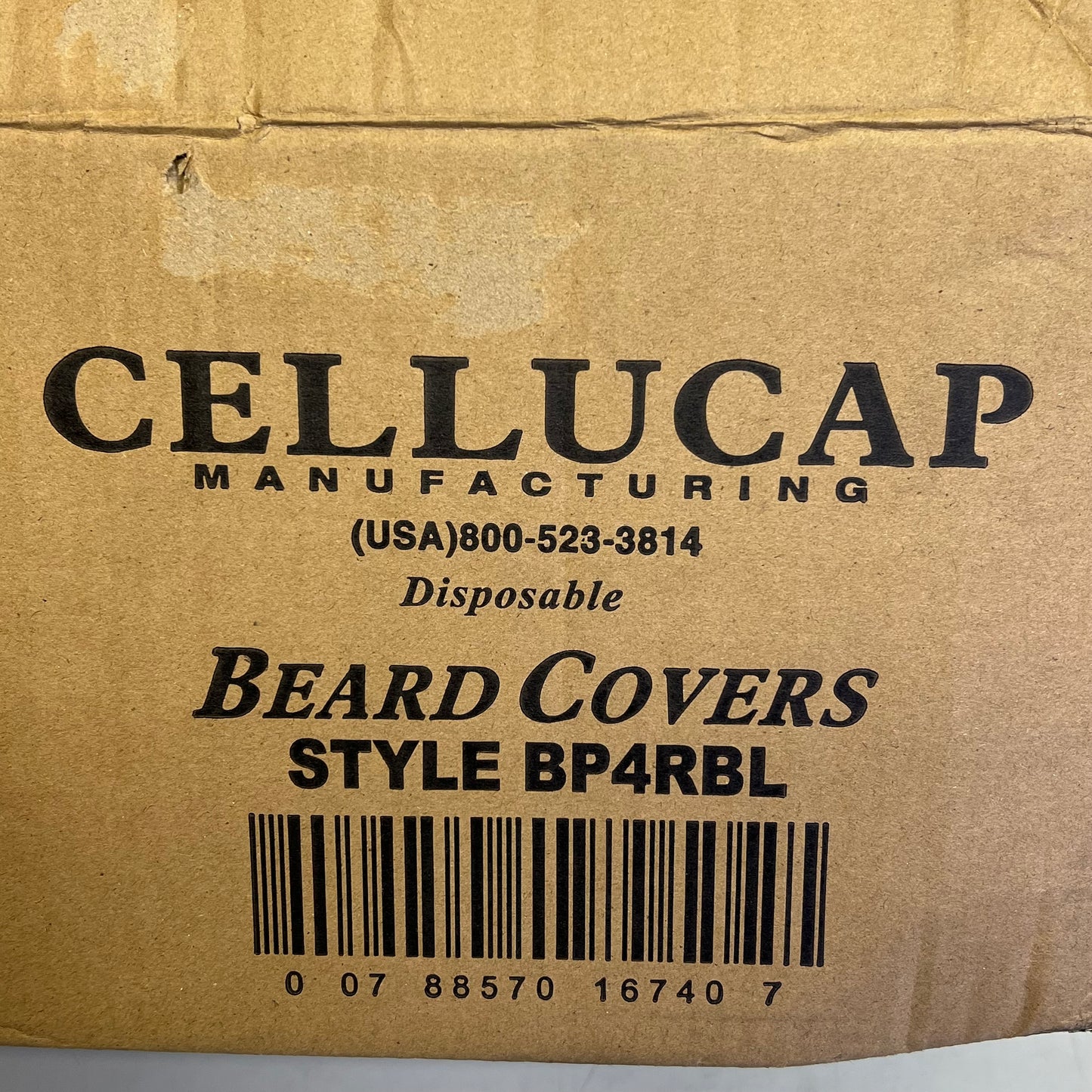 CELLUCAP (1000 PACK) Disposable Polypropylene Beard Covers 21" Blue BP4RBL