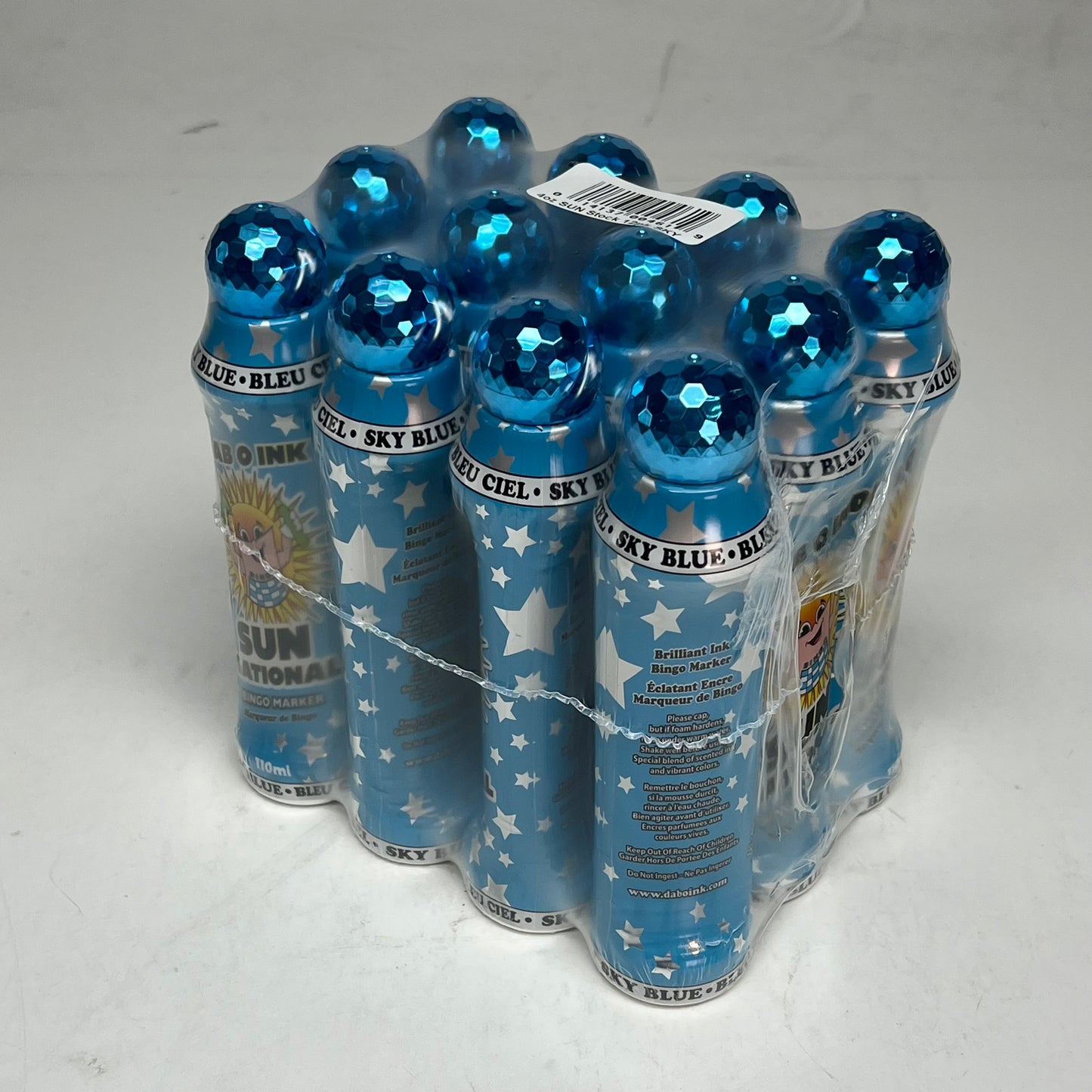 DAB O INK (12 PACK) Sun Sational Bingo Marker Bright Ink 110ml/4oz Sky Blue D26