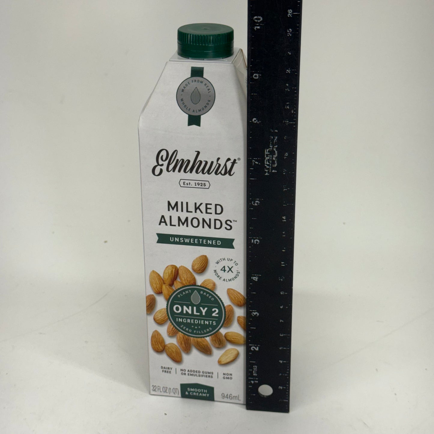 ELMHURST (6 PACK) Milked Almonds Unsweetened 32 fl oz. BB 04/27