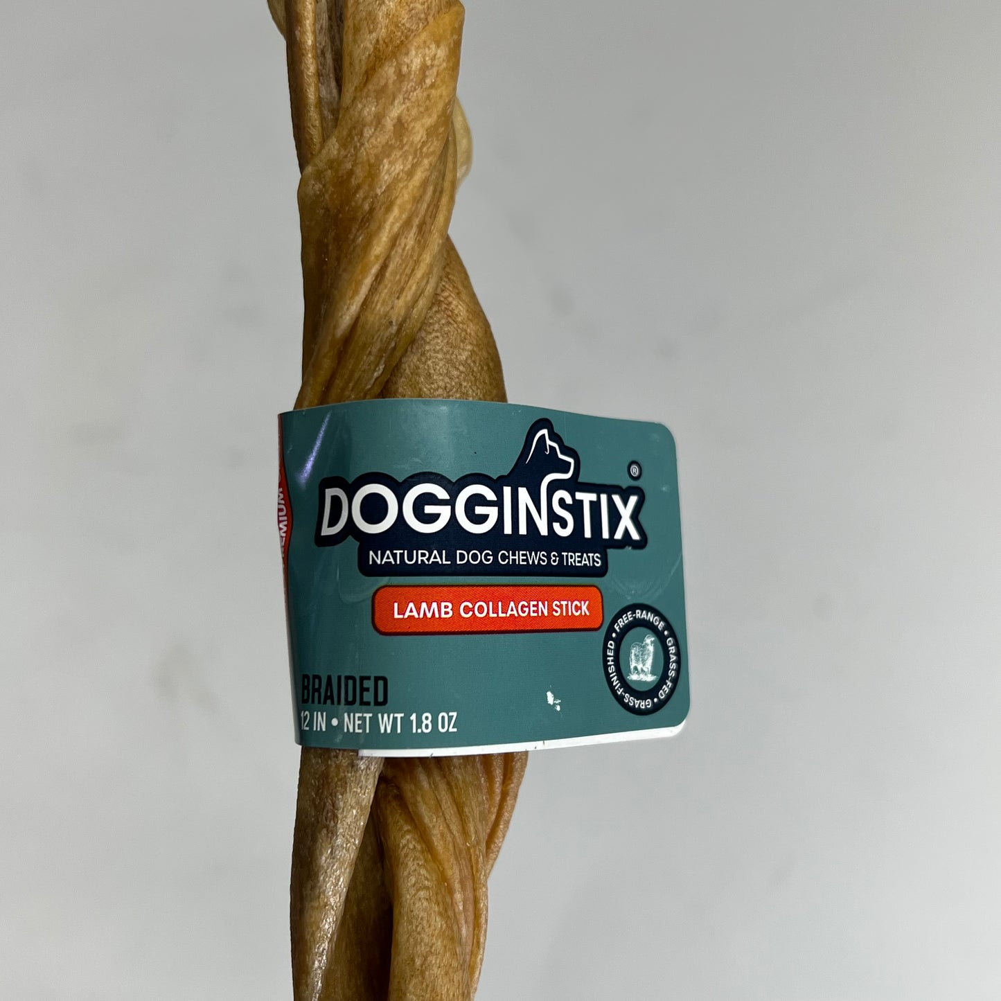 DOGGIN STIXS (20 PACK) Lamb Collagen Twist Dog Treats 12" BB 09/28 LC12IND