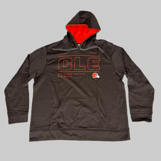 NFL Cleveland Browns Hoodie AFG North Sweatshirt Pullover XL Brown 1802967