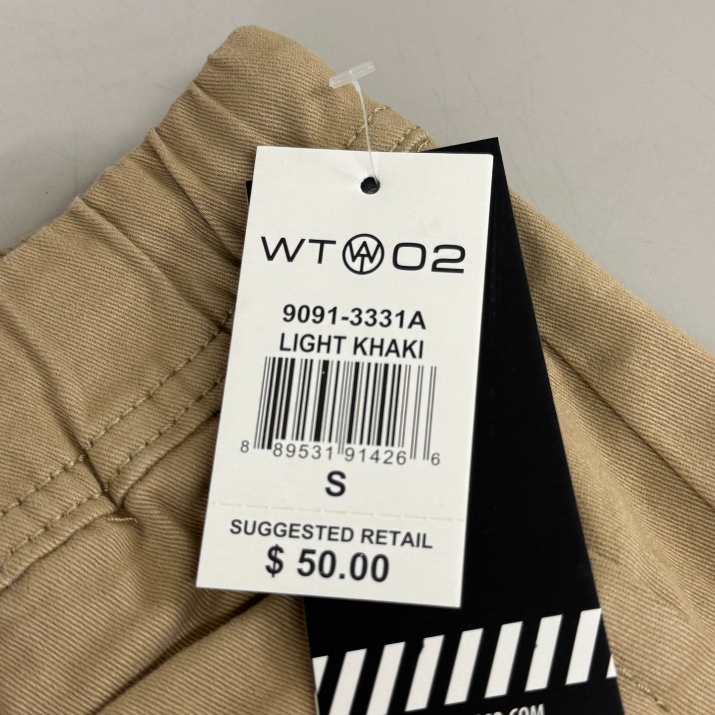 WT02 Jogger Pants Men's SZ Small Light Khaki 9091-3331A