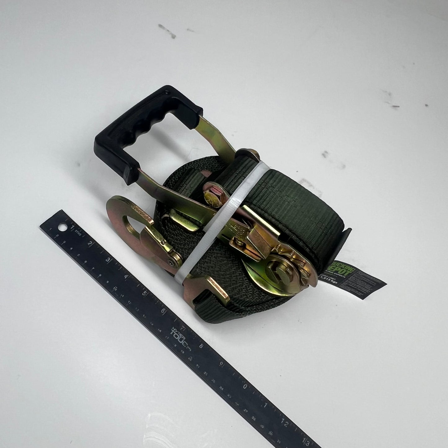 TRUCKING DEPO Heavy Duty Tie Down Ratchet Assembly 3,335 Lb Working Limit Green