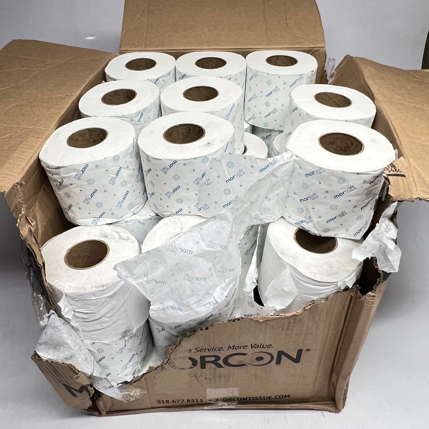 ZA@ MORSOFT (44 ROLLS) Morsoft Bathroom Tissue/toilet Paper 2 Ply White (AS-IS)