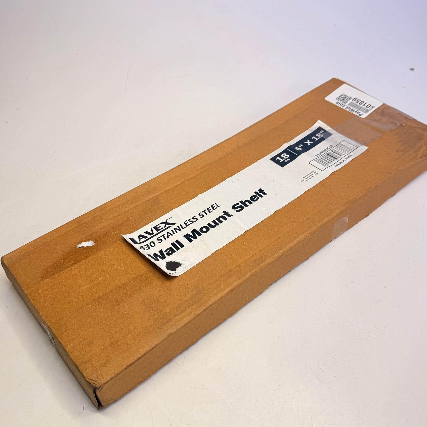 LAVEX 430 Stainless Steel Wall-Mount Shelf 18 GA 6" X 18" 712WS0618 (New-Other)