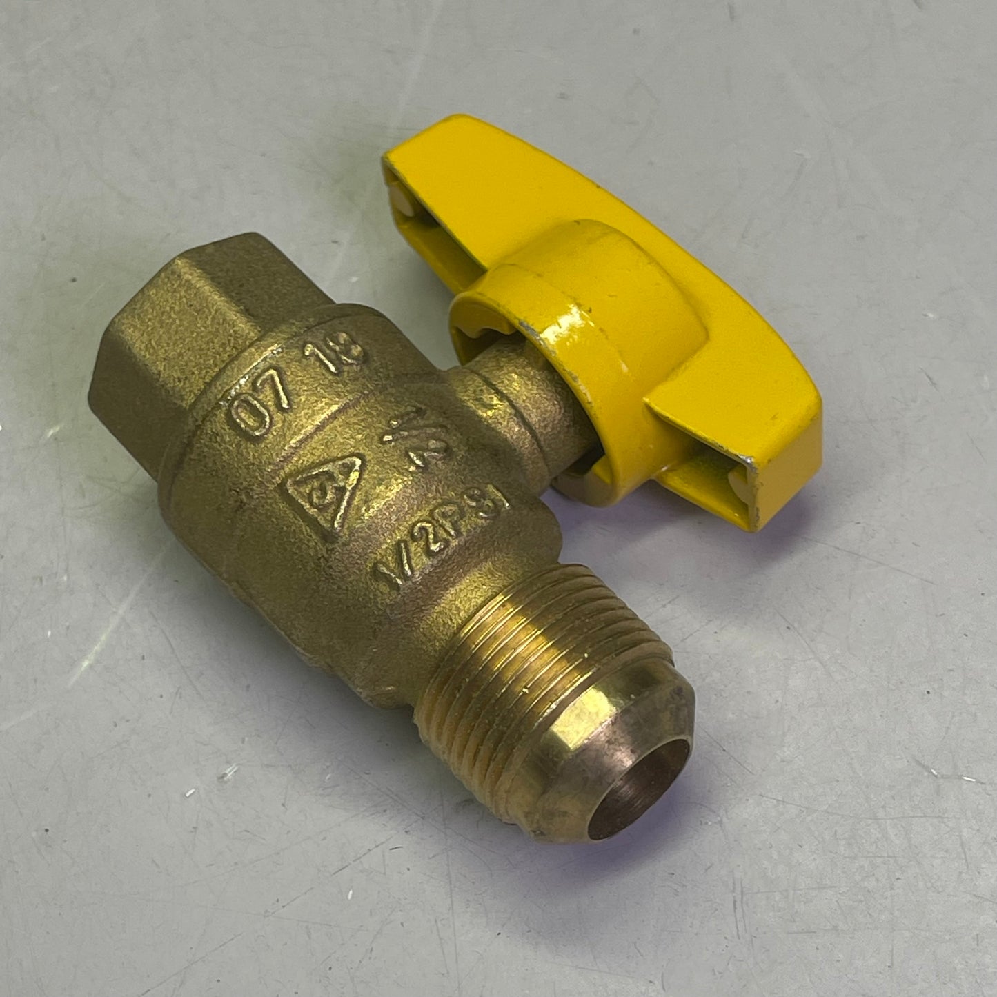 BRASSCRAFT (5 PACK) Gas Ball Valve Flare x FIP Straight 5/8" OD x 1/2" Brass