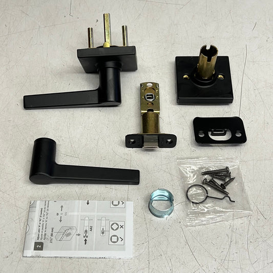 KWIKSET Safe Lock Daylon Passage Adjustable Backset Matte Black 9SL10000-093