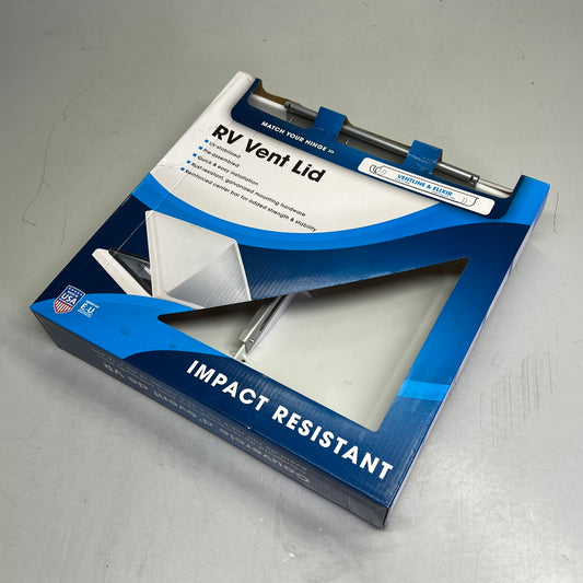 ZA@ CAMCO RV Vent Lid Fits 14"x14" White 40151 (As-is)