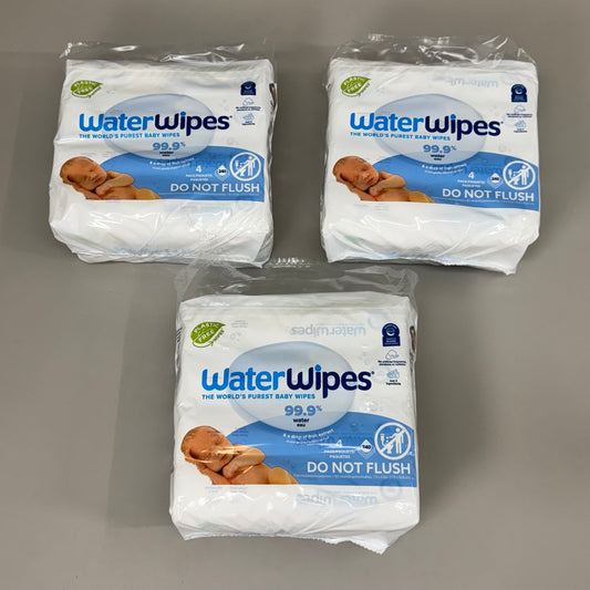 WATER WIPES (12 PACKS, 720 TOTAL) Water Based Original Baby Wipes BB 05/2026