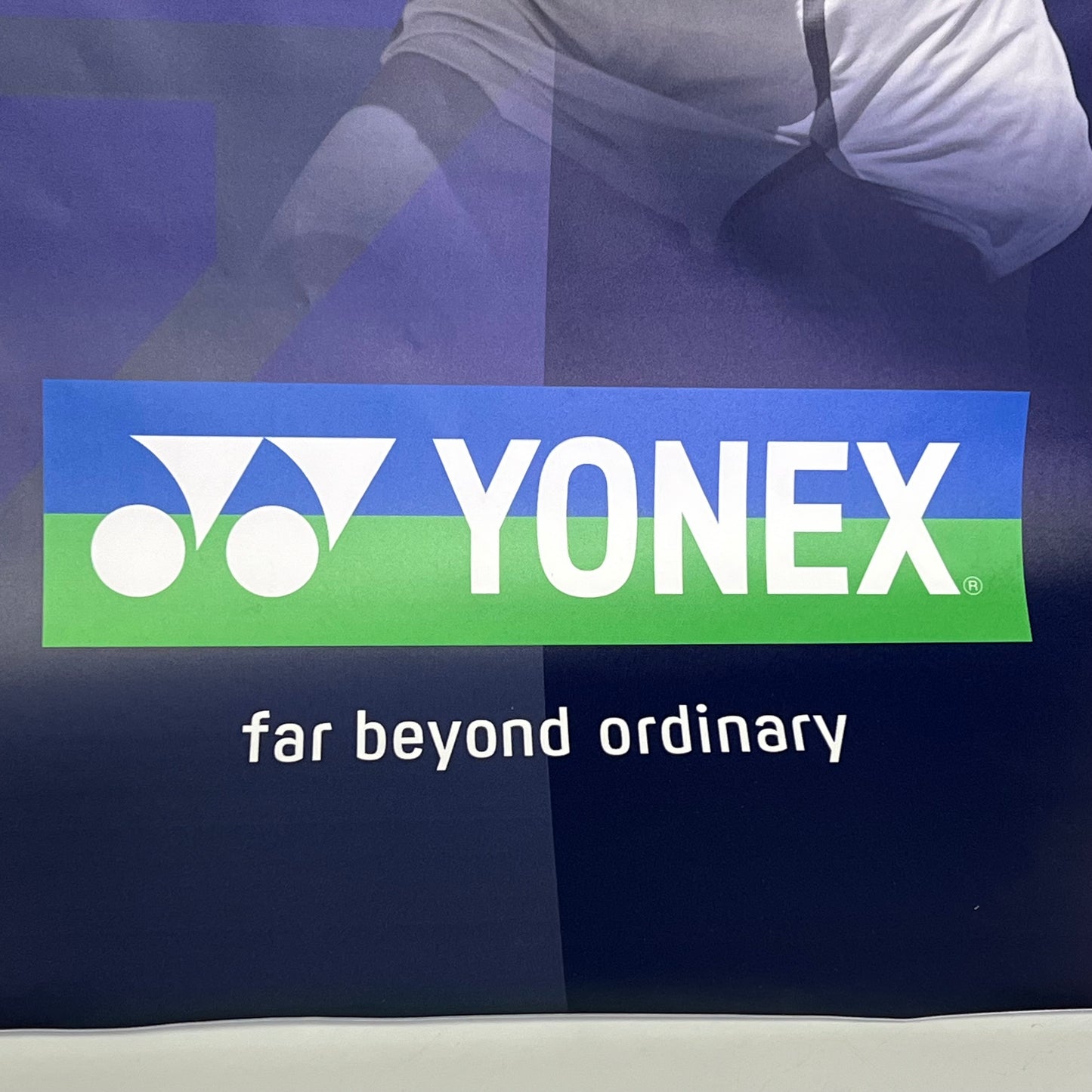 YONEX Hangable Percept Long Vinyl Banner Tiafoe & Yastremska 24"w x 6'