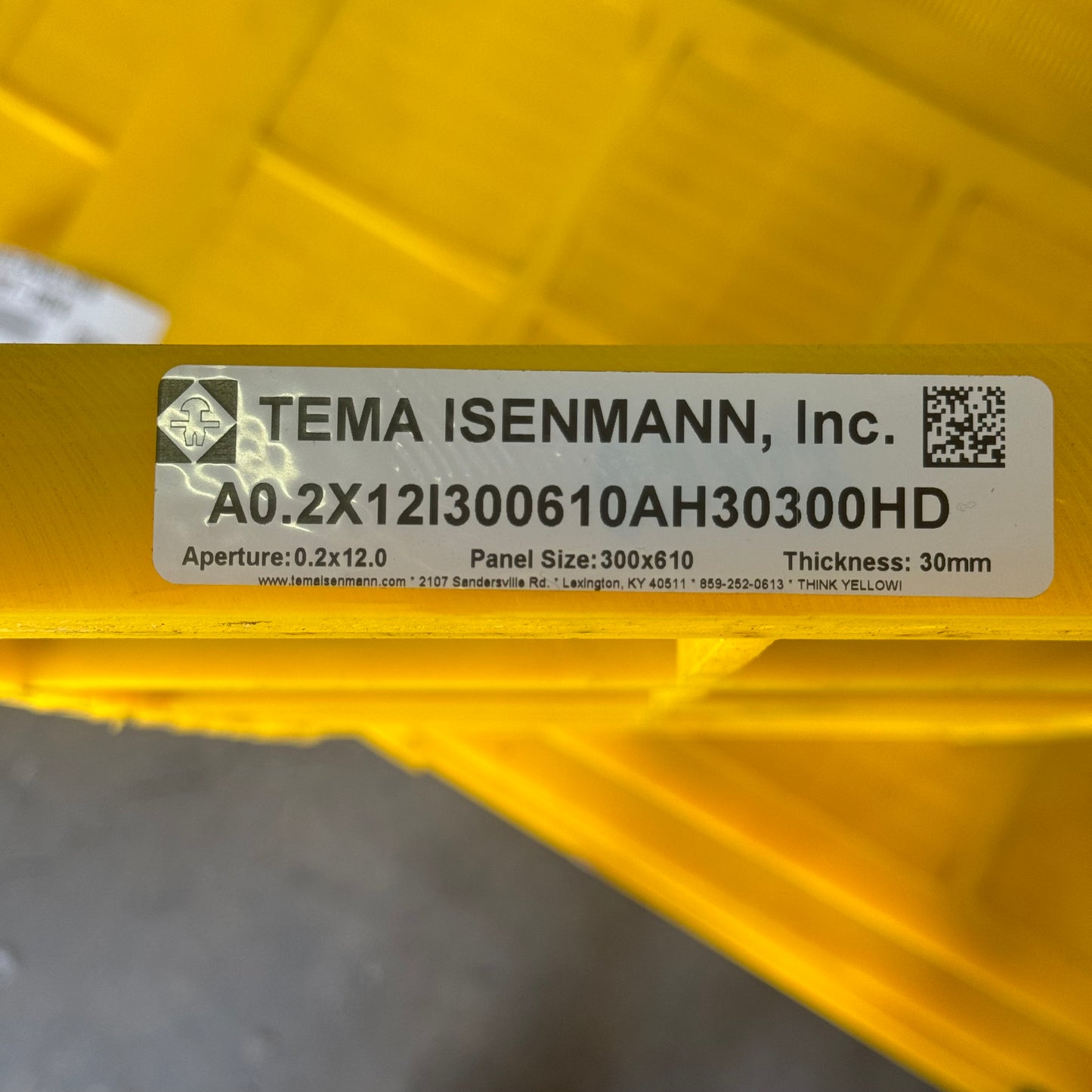 TEMA ISENMAN (6 Pack) Polyurethane Sieve Lx11 1/2”Wx1”T Dirty