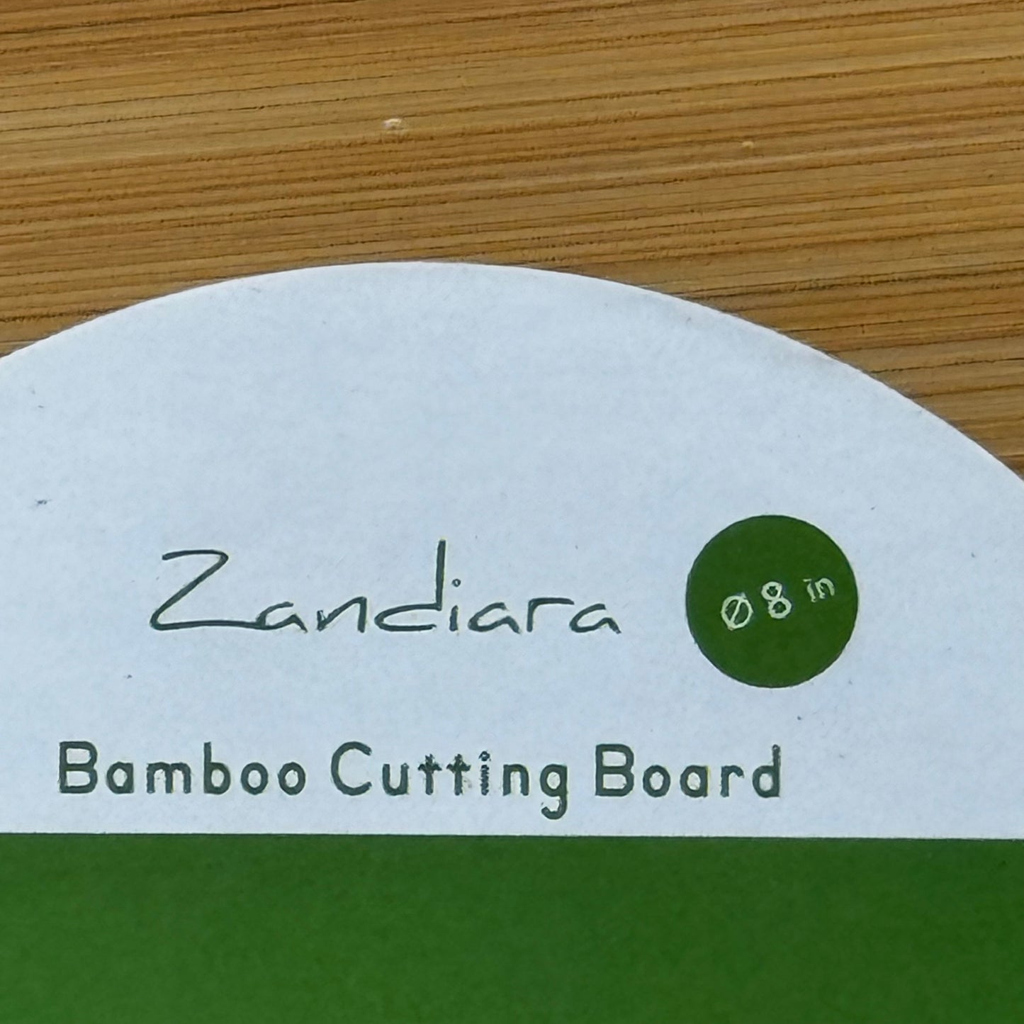 ZANDIARA (2 PACK!) Bamboo Cutting Board 8" x .5" 211874