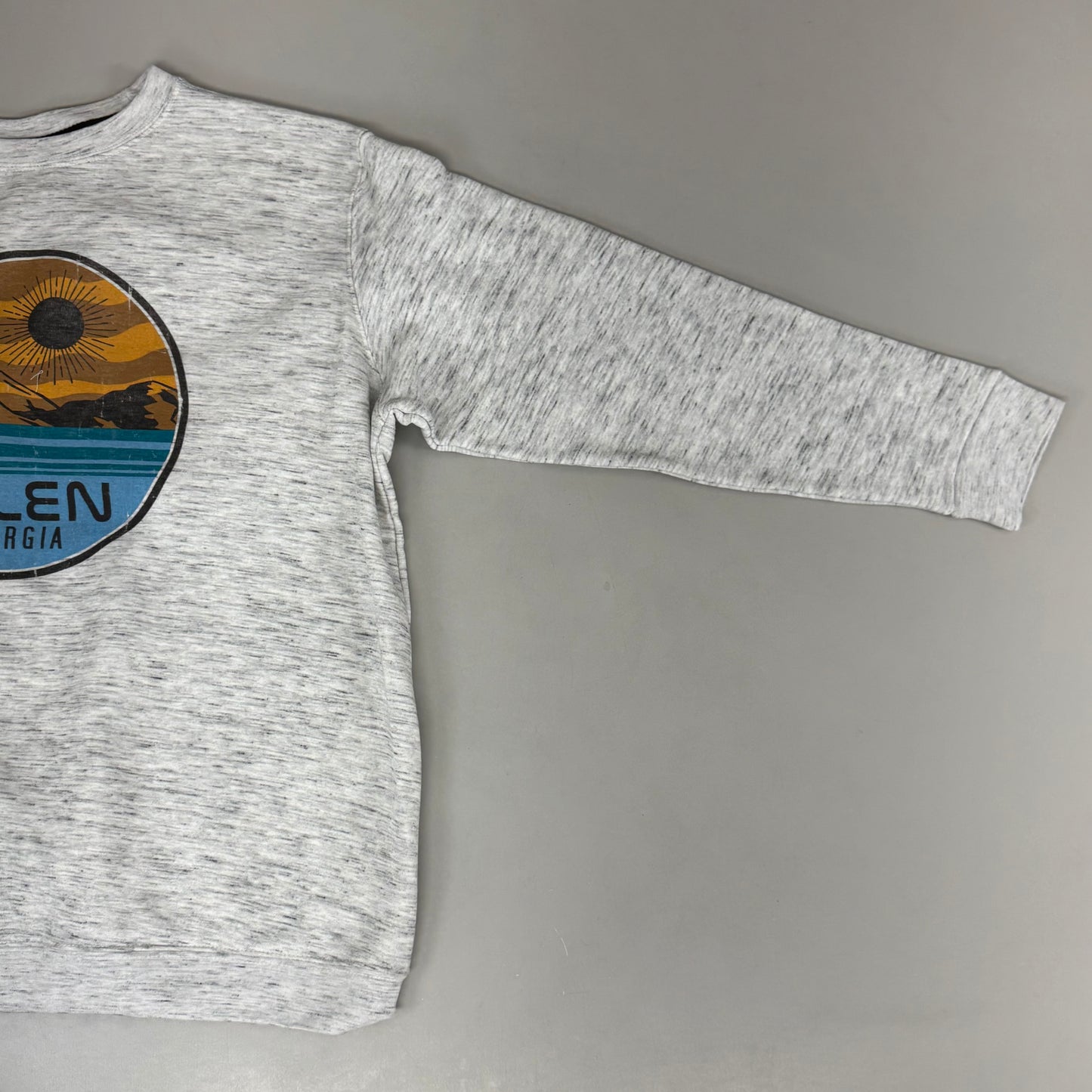 LONEROCK Helen Georgia Crew Sweatshirt Sz X-Large Grey/White