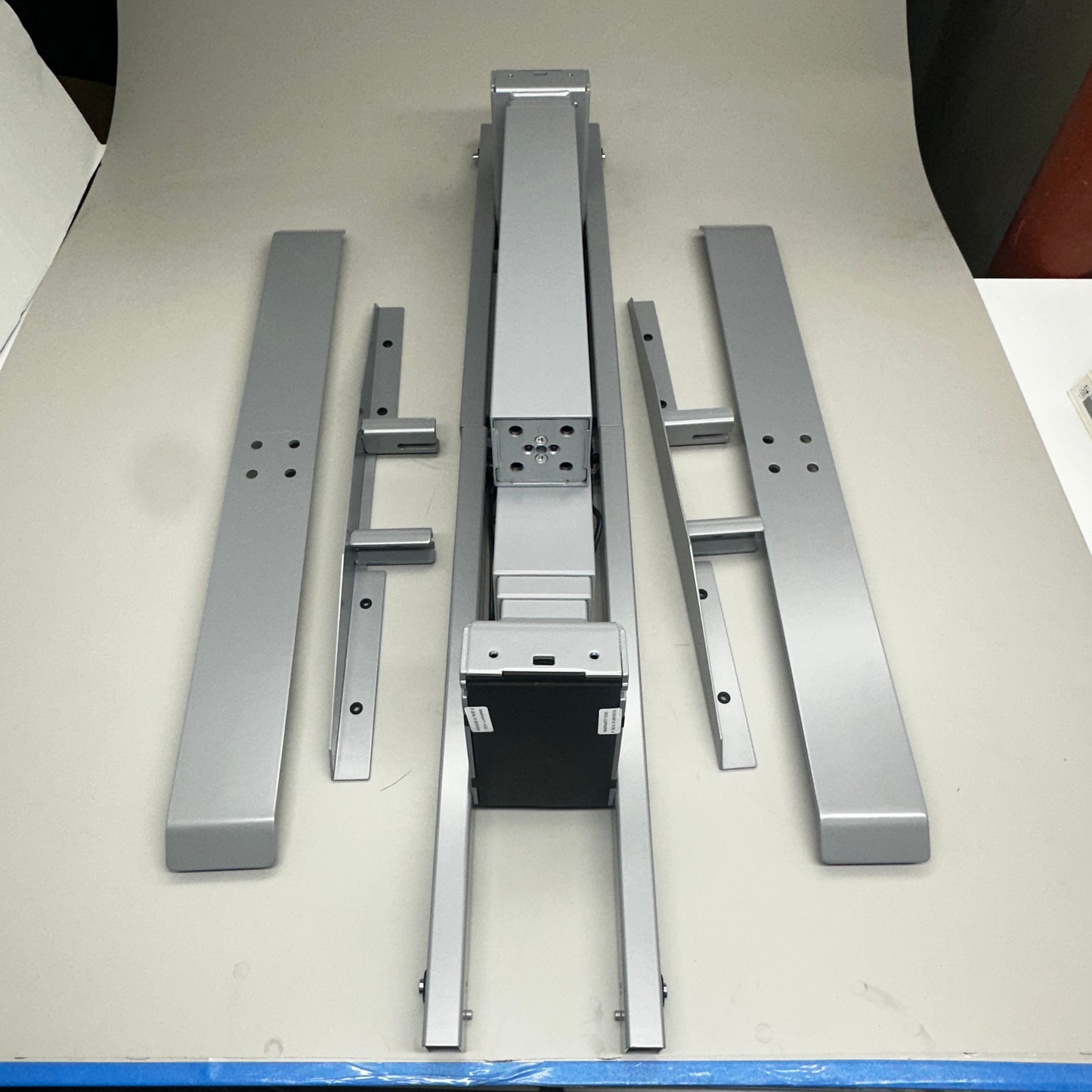 SITONIT SEATING T-LEG Switchback Base V3 Adjustable Table Base 30" 2 LEG 3 STAGE. SILVER