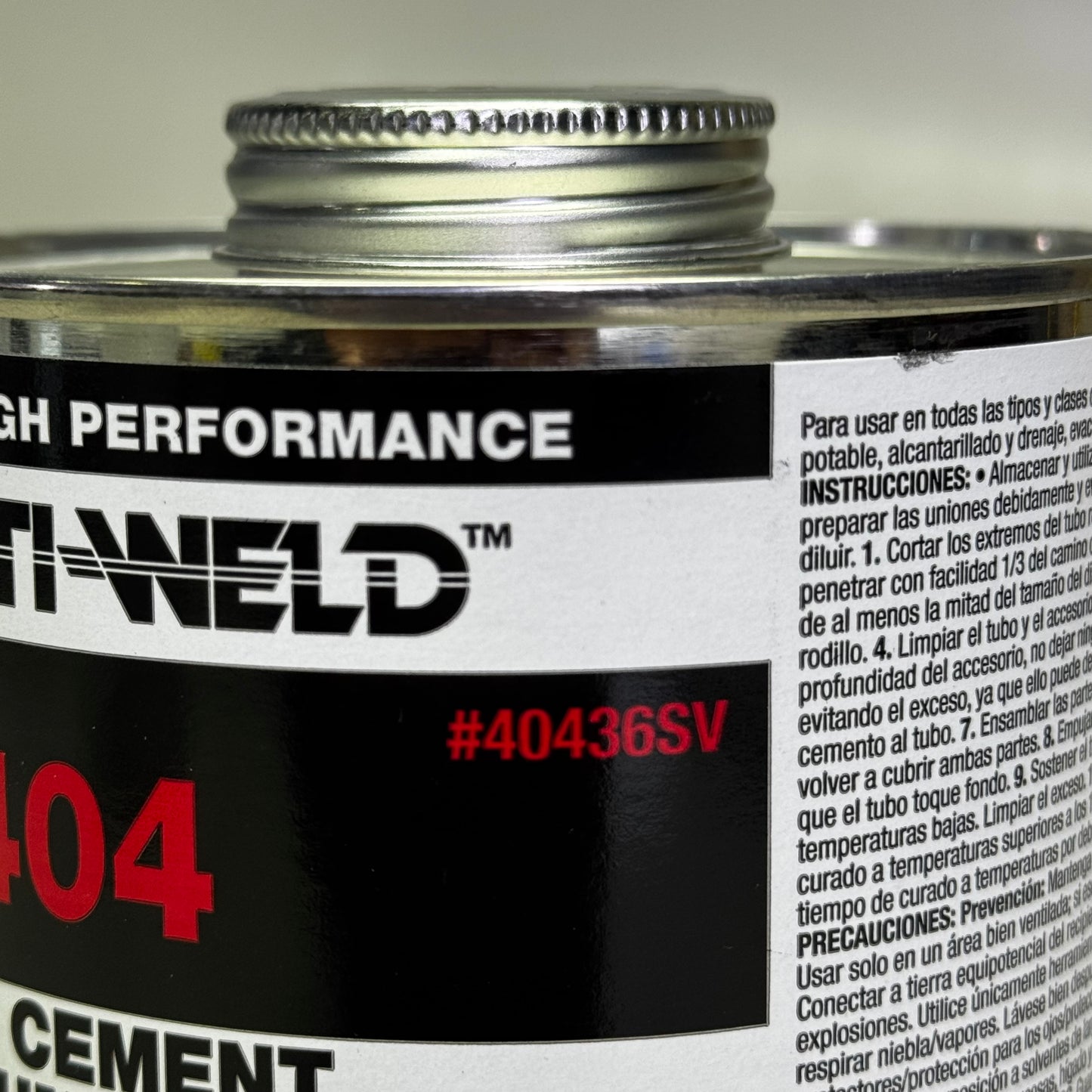 PLASTI-WELD (2 PACK) 404 PVC Cement Medium Clear 32 fl oz Fittings to 6" 40436SV