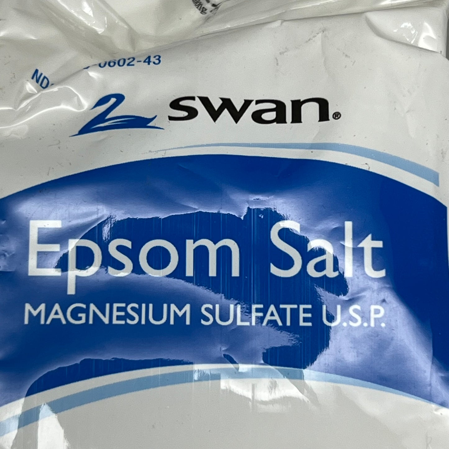 SWAN (12 PACK) Epsom Salt Magnesium Sulfate U.S.P 16 oz Each BB 07/27