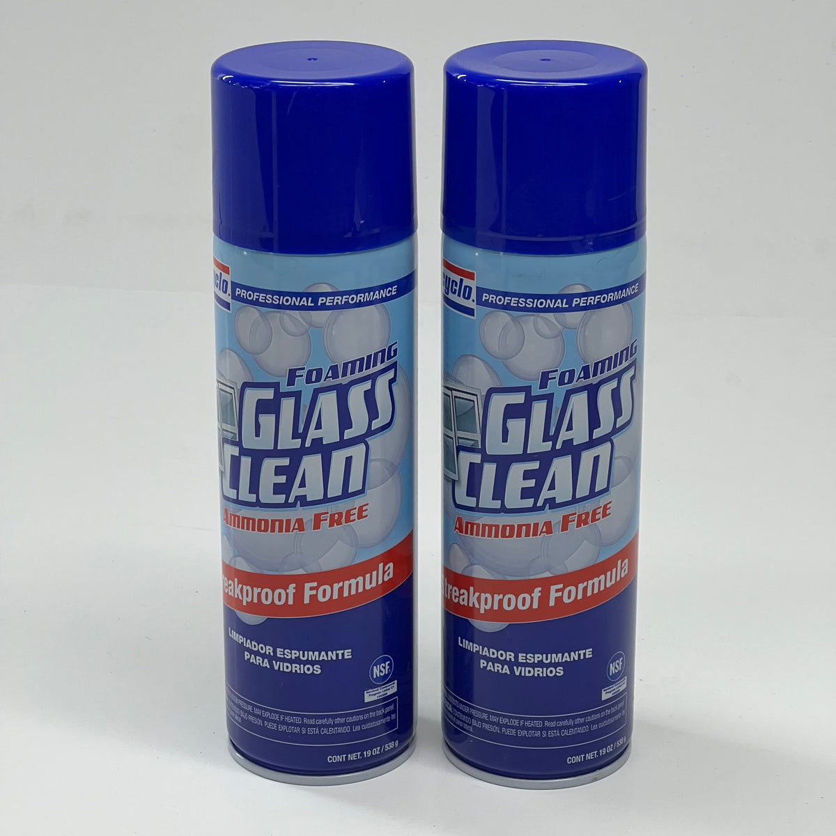 CYCLO (2 PACK) Foaming Glass Clean 19 oz. White C331
