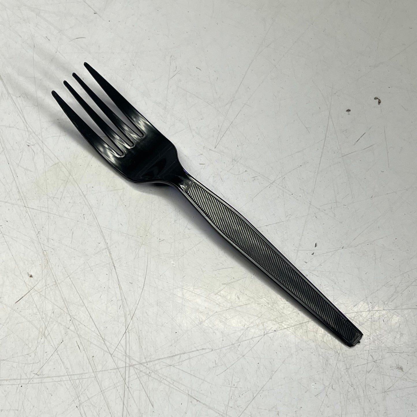 ZA@ EVO PAK (1000 PACK) Fork Plastic Utensils  Black C301B (As-Is)